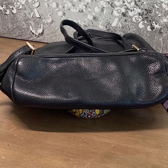 Michael Kors Black Leather Backpack - Picture 10 of 11